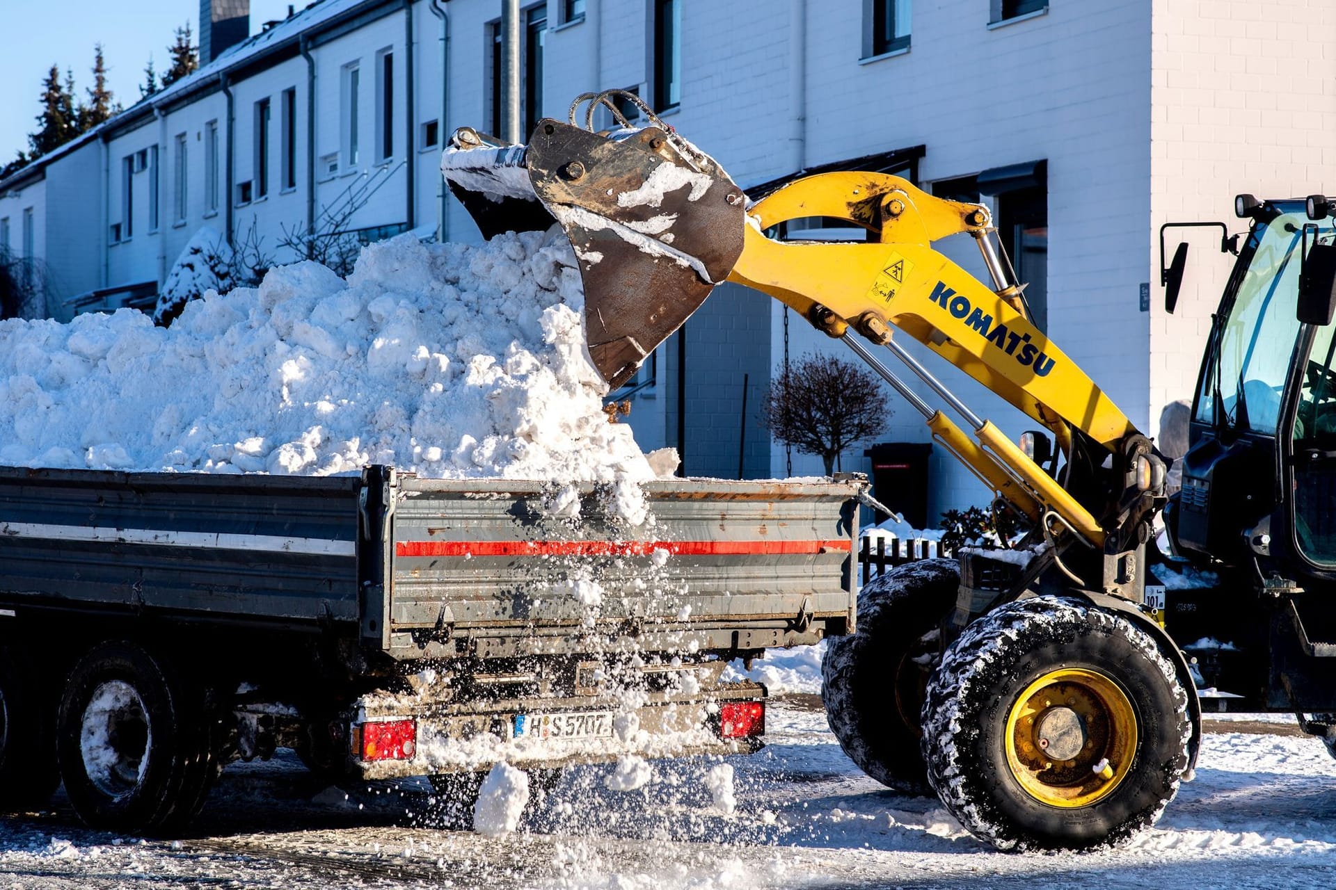 Radlader von Komatsu im Einsatz