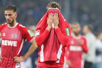 Große Enttäuschung: Luca Waldschmidt nach der bitteren Pleite des 1. FC Köln in Darmstadt.