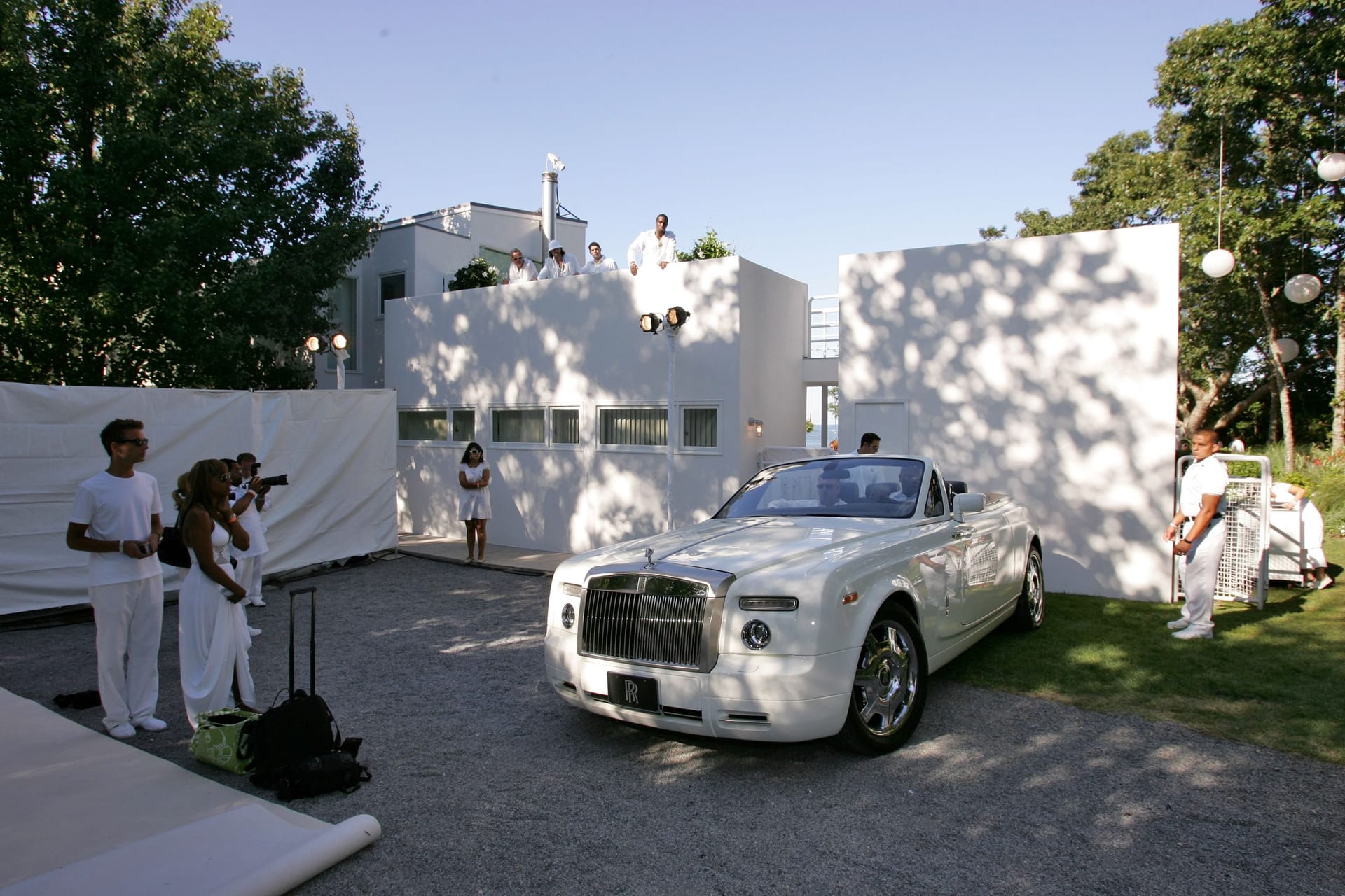 Sean "Diddy" Combs veranstaltet 2007 in seiner Villa in den Hamptons eine seiner legendären "White Partys"