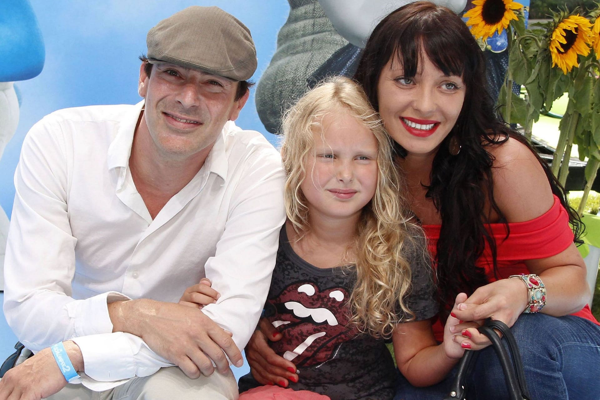 Gedeon Burkhard und Filomena Iannacone mit ihrer Tochter Gioia im Juli 2013.