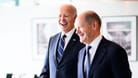 Joe Biden und Olaf Scholz: Die Stimmung beim Besuch des US-Präsidenten in Berlin ist äußerst gut.