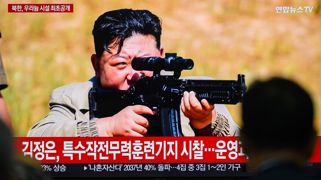 Kim Jong-un besucht ein Trainingscamp der nordkoreanischen Spezialeinheiten.