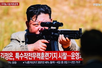 Kim Jong-un besucht ein Trainingscamp der nordkoreanischen Spezialeinheiten.