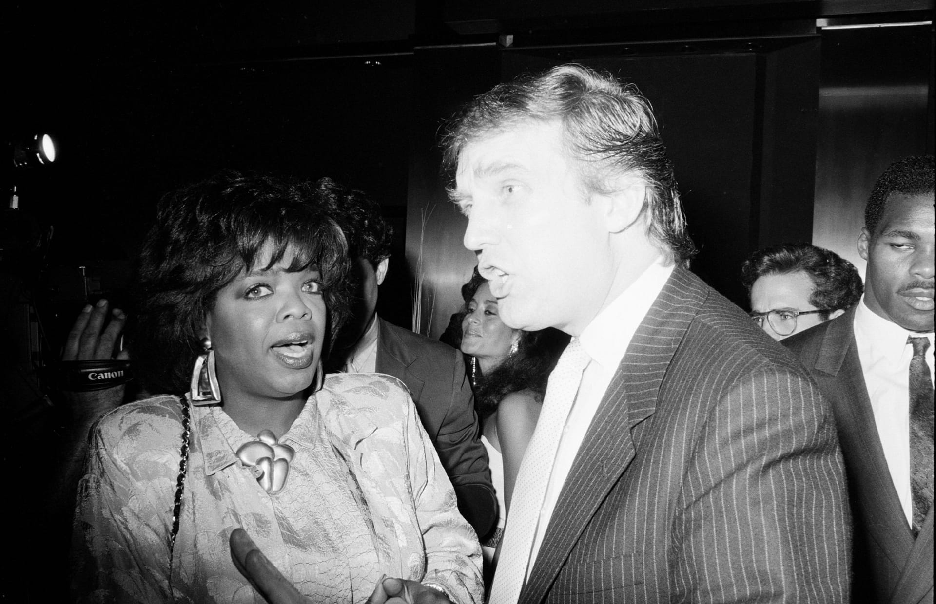 New Yorker Establishment der Achtziger Jahre: Oprah Winfrey und Donald Trump bei einer Party.