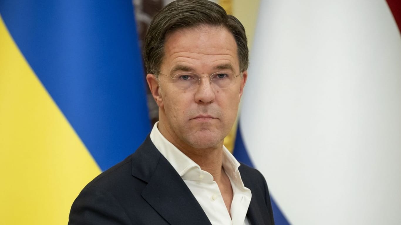 Ukraine-Krieg - Niederländischer Ministerpräsident Rutte in Kiew