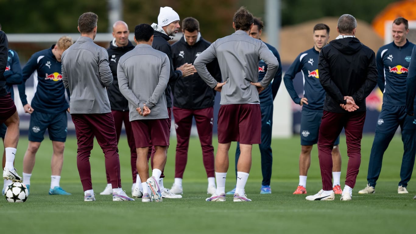 Vor dem Spiel RB Leipzig - Juventus Turin