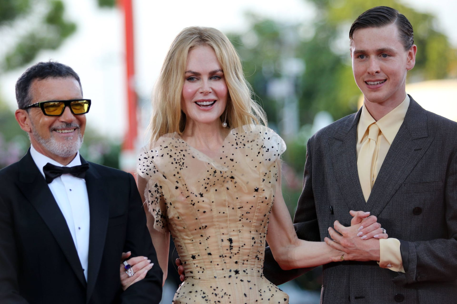 Die Stars aus "Babygirl": Antonio Banderas, Nicole Kidman und Harris Dickinson.