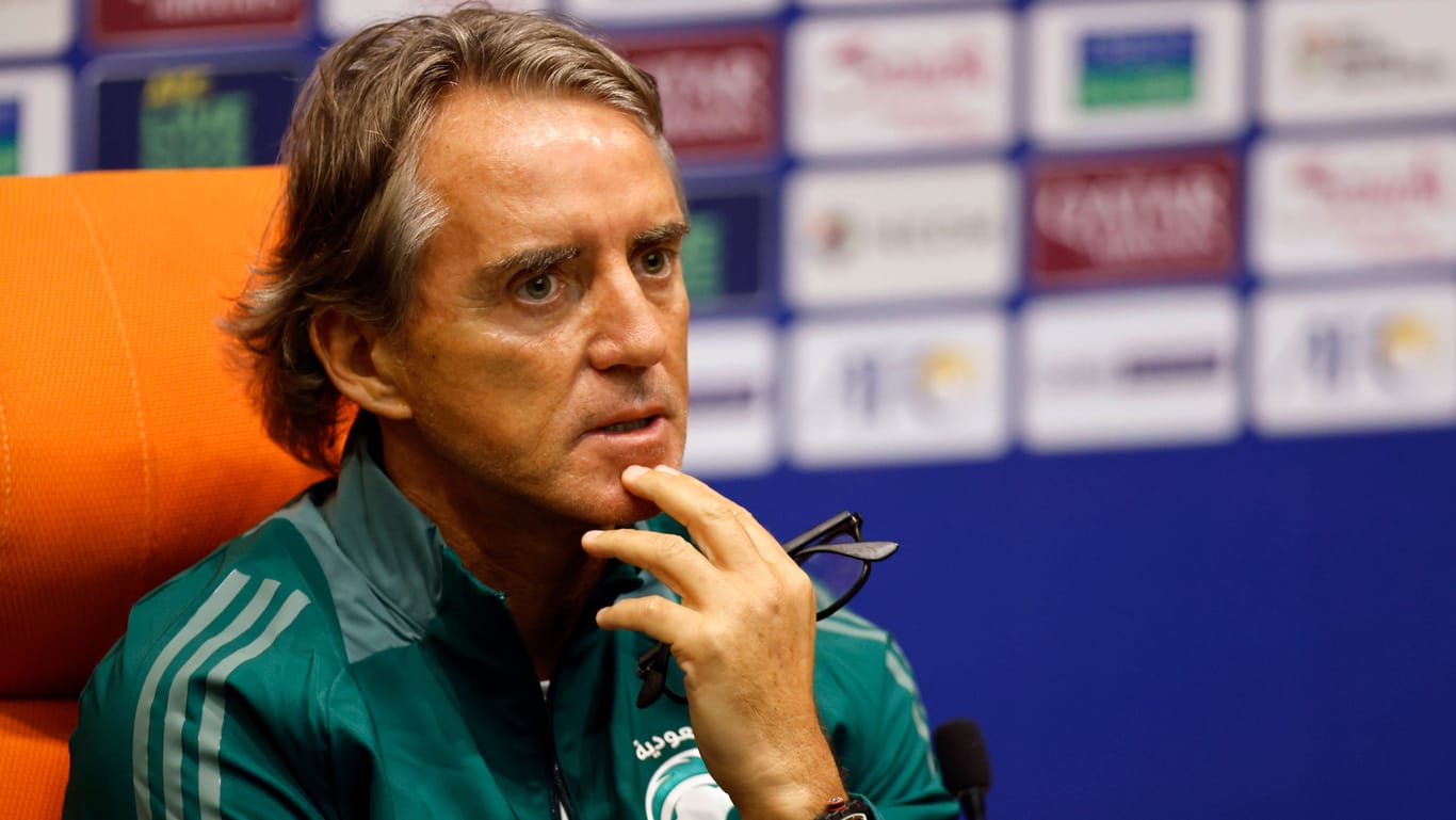 Roberto Mancini: Seine Amtszeit als Nationaltrainer Saudi-Arabiens ist vorbei.