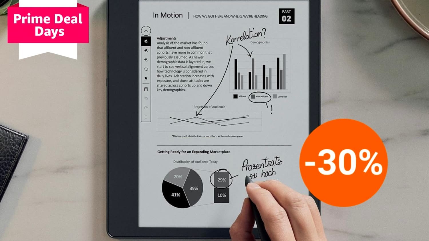 Amazon reduziert Kindle Scribe bei den Prime Deal Days um 30 Prozent.