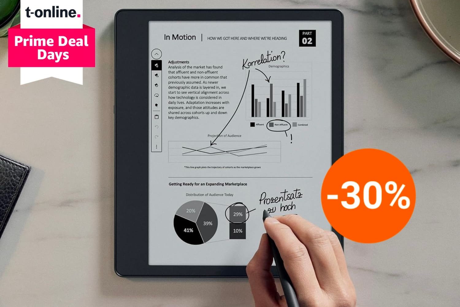 Amazon reduziert Kindle Scribe bei den Prime Deal Days um 30 Prozent.