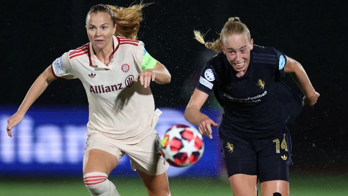 Champions League der Frauen: FC Bayern siegt mit etwas Glück auch in Turin