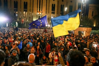 Nach der Parlamentswahl in Georgien - Proteste