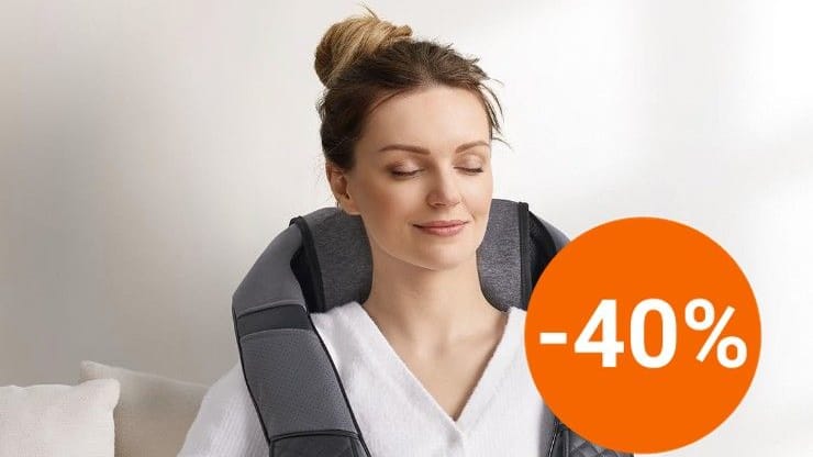 Bei Amazon gibt es heute ein Nackenmassagegerät 38 Prozent günstiger.