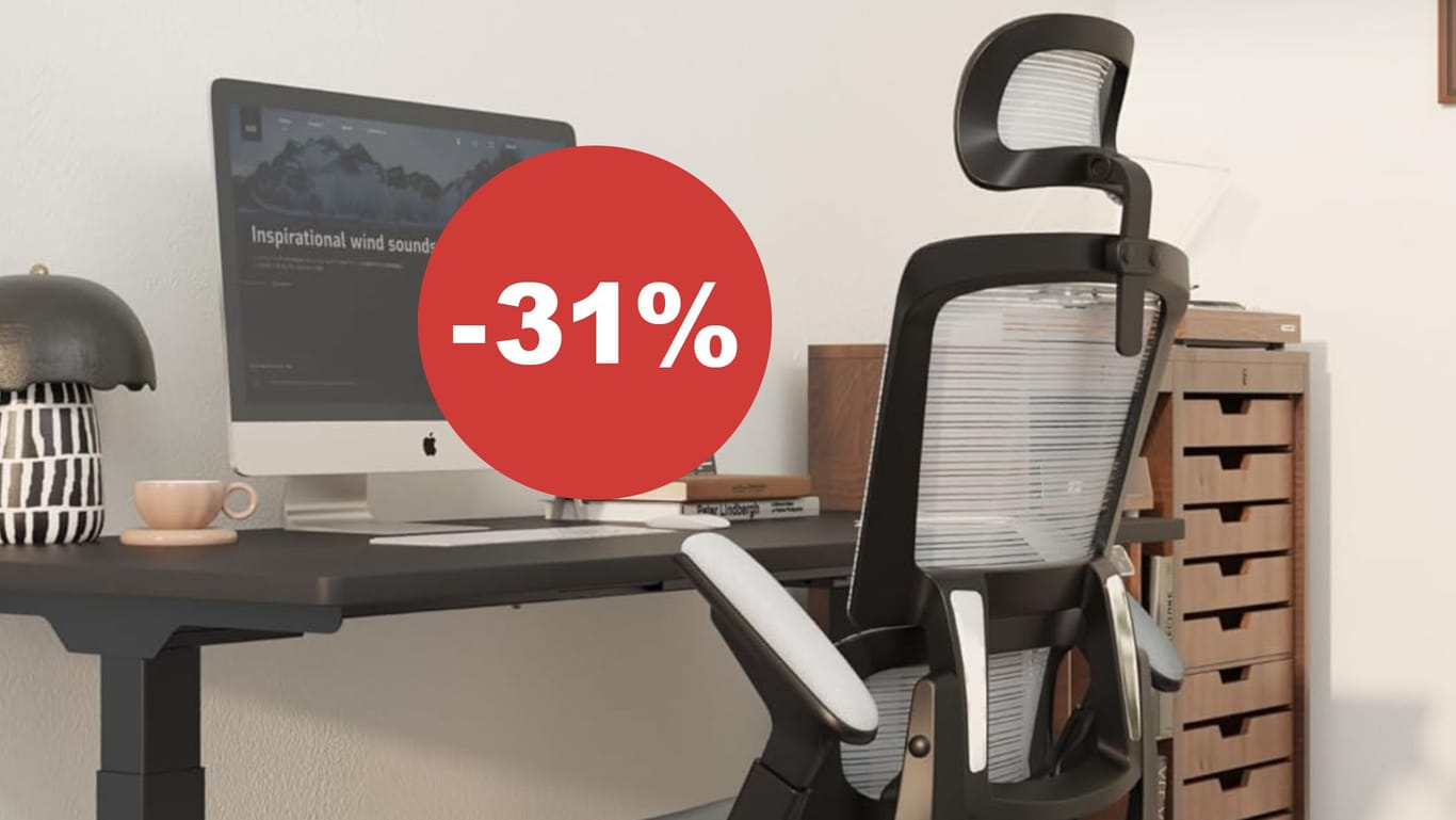 Bei Amazon bekommen Sie heute einen ergonomischen Bürostuhl dank Coupon zum Sonderpreis im Angebot.