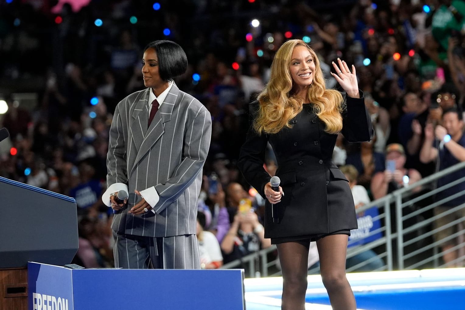 Kelly Rowland und Beyoncé: Sie stärken Kamala Harris im US-Wahlkampf den Rücken.