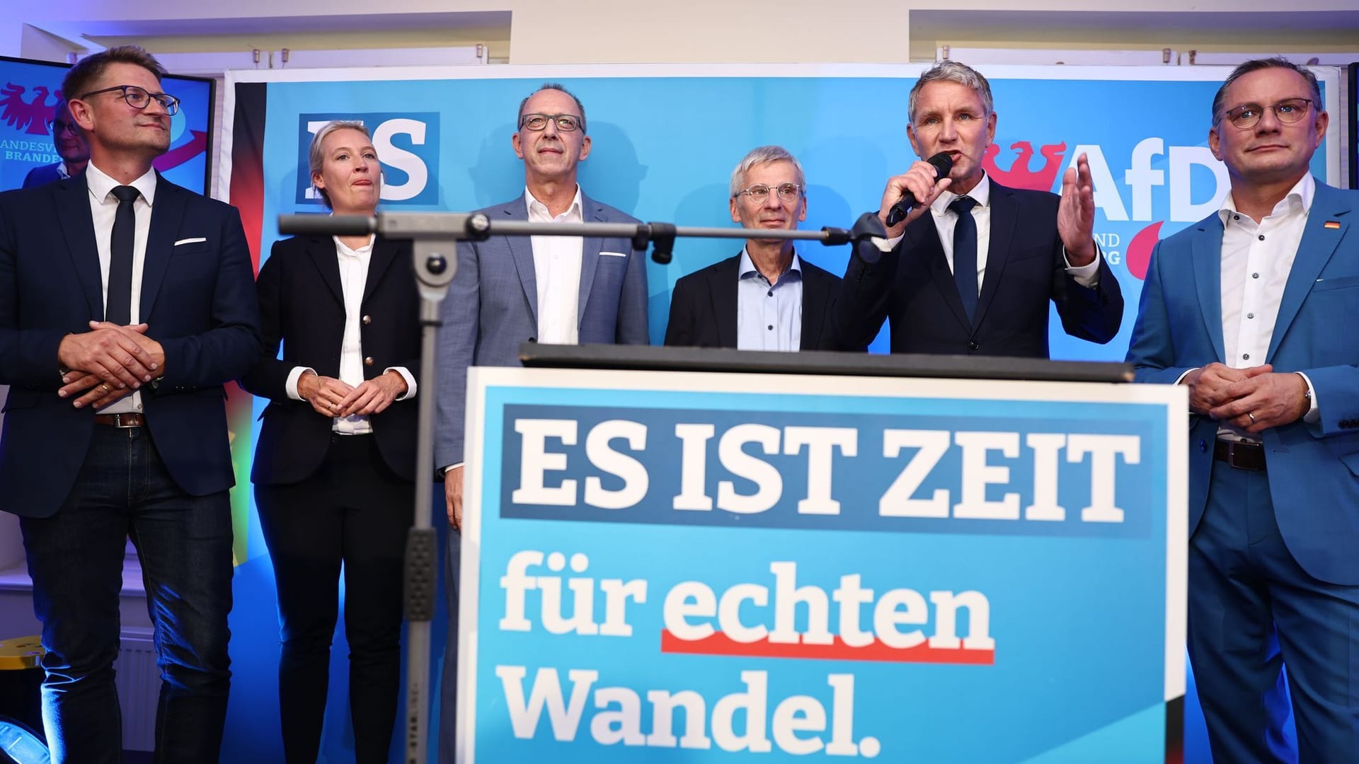 Landtagswahl in Brandenburg - Wahlparty AfD