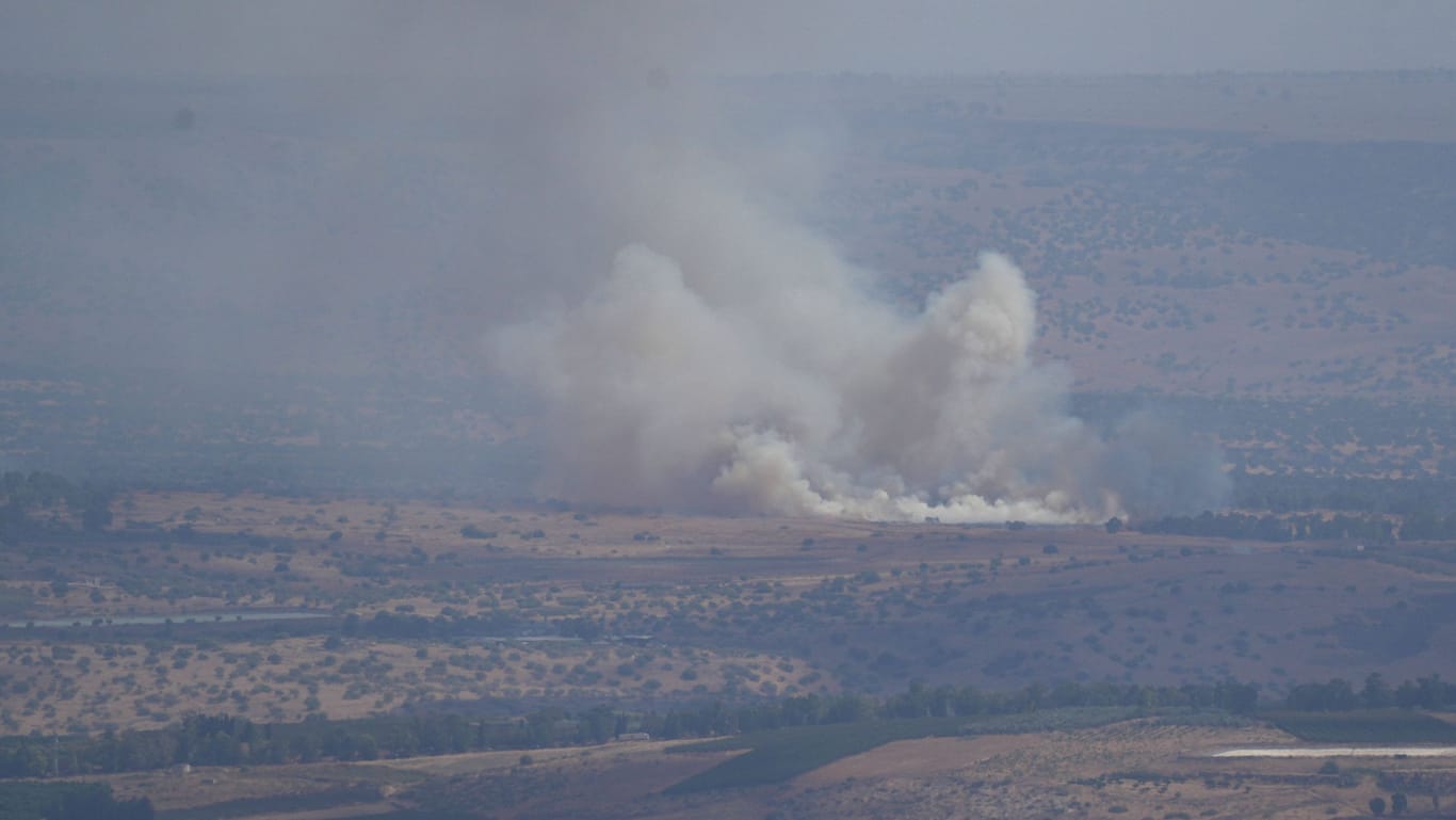 Ein Luftschlag auf den von Israel besetzten Golanhöhen in Syrien: Bei einem Angriff starben zwei israelische Soldaten.