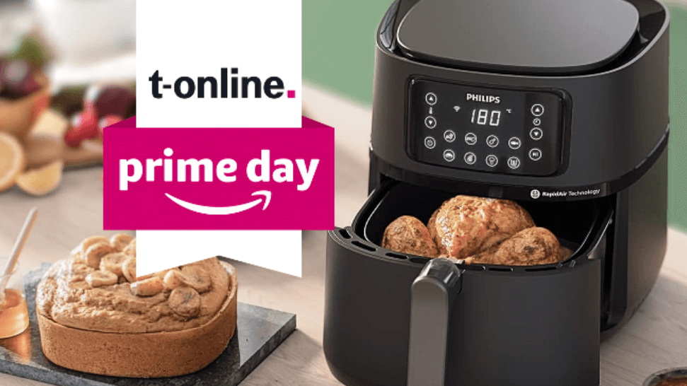 Der XXL-Airfryer von Philips gibt es zu den Prime Deal Days 50 Prozent günstiger bei Amazon.