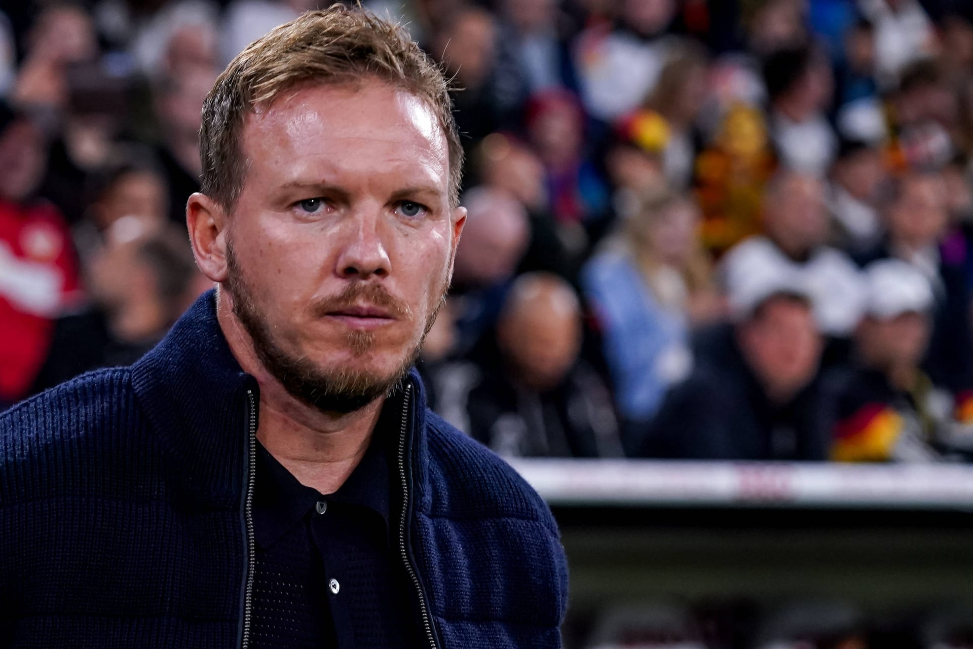 Julian Nagelsmann: Mit einer Entscheidung des Schiedsrichters war er nicht einverstanden.