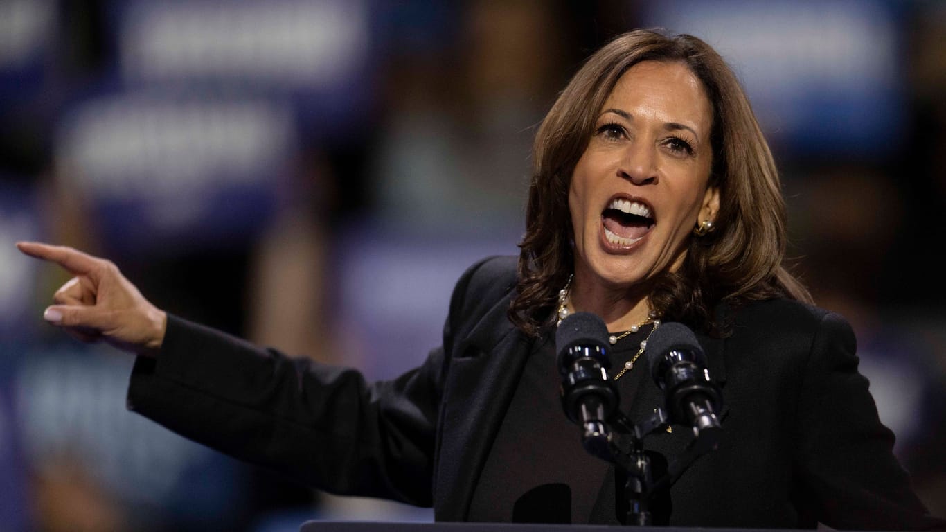 Kritische Endphase im US-Wahlkampf: Kamala Harris versucht insbesondere an schwarze Männer zu appellieren.