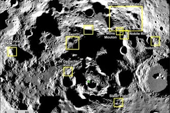 Standorte für die erste bemannte Landung auf dem Mond