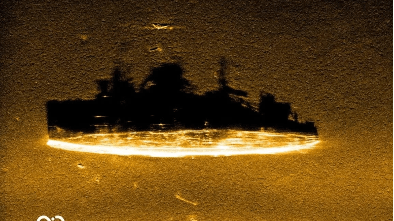 Die USS Stewart: Dieses Bild wurde anhand der Sonardaten auf dem Bildschirm der Forscher sichtbar.