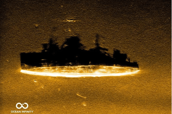 Die USS Stewart: Dieses Bild wurde anhand der Sonardaten auf dem Bildschirm der Forscher sichtbar.