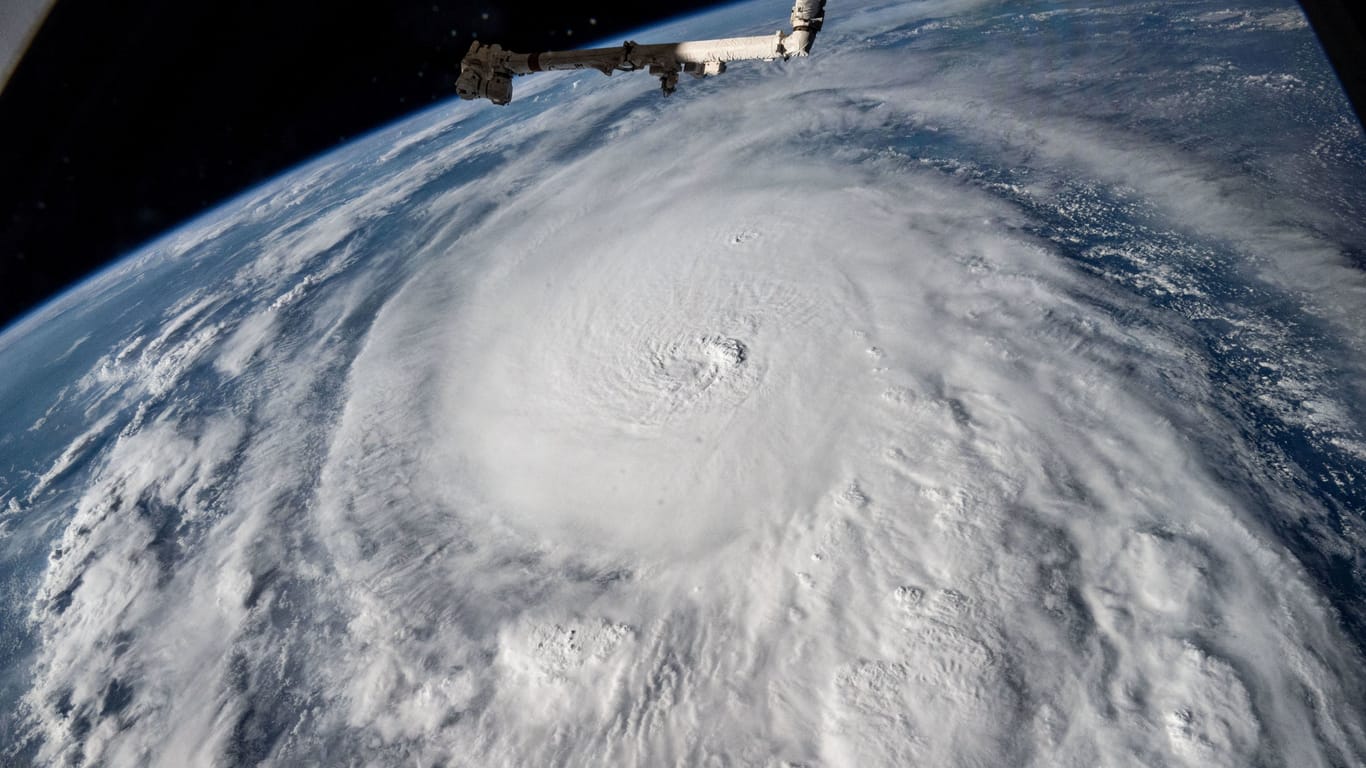 Blick von der Internationalen Raumstation ISS: Hurrikan Milton über Florida.