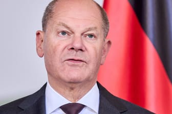 Bundeskanzler Olaf Scholz bei einer Pressekonferenz (Archivbild).