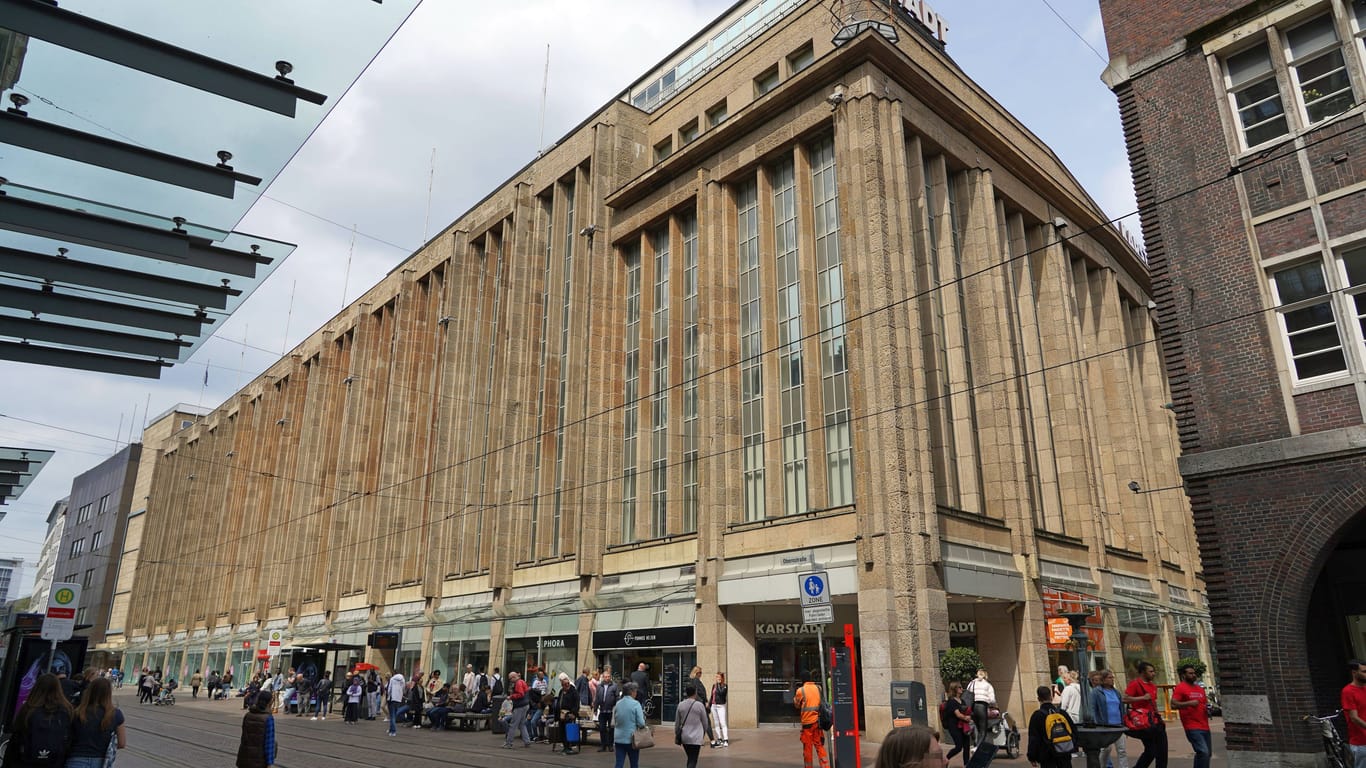 Das denkmalgeschützte Galeria-Gebäude in der Bremer Obernstraße: