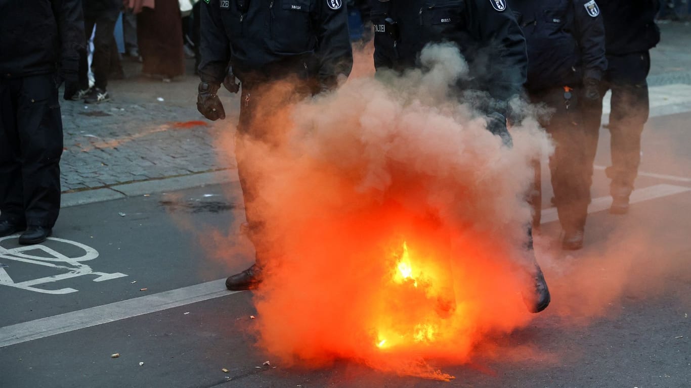 Demonstration in Berlin: Es kam zu Ausschreitungen.