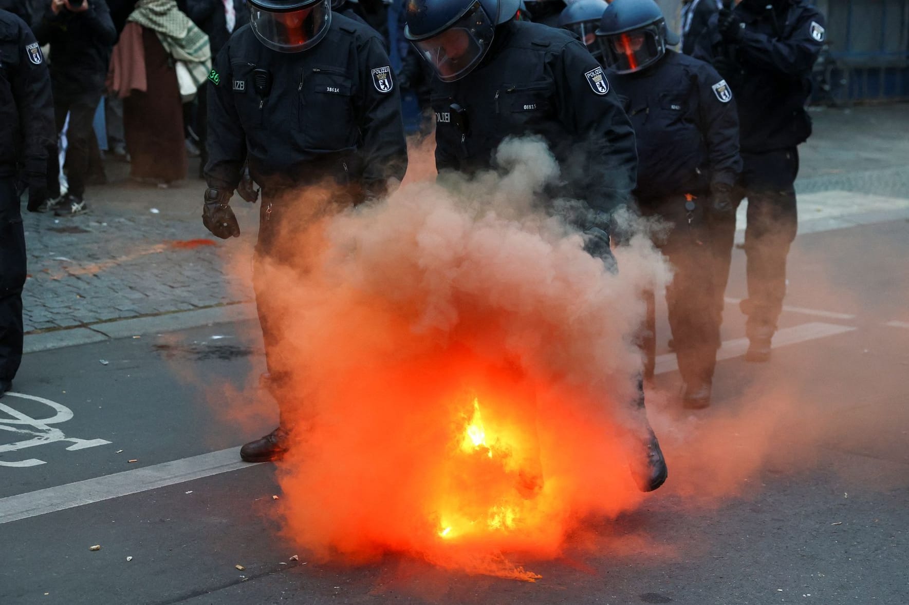 Demonstration in Berlin: Es kam zu Ausschreitungen.