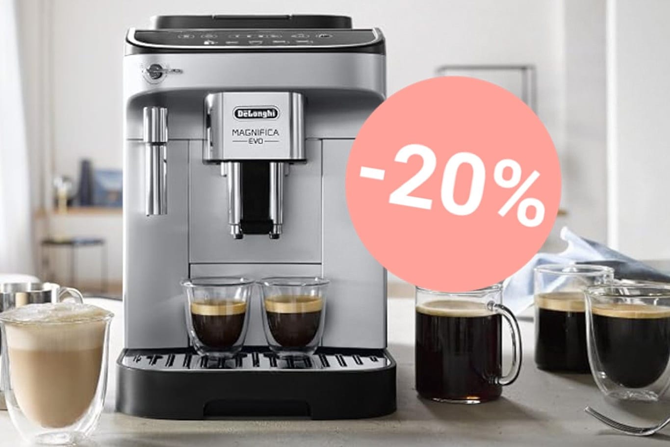 Momentan gibt es den De'Longhi-Kaffeevollautomaten auf Amazon so günstig wie noch nie.