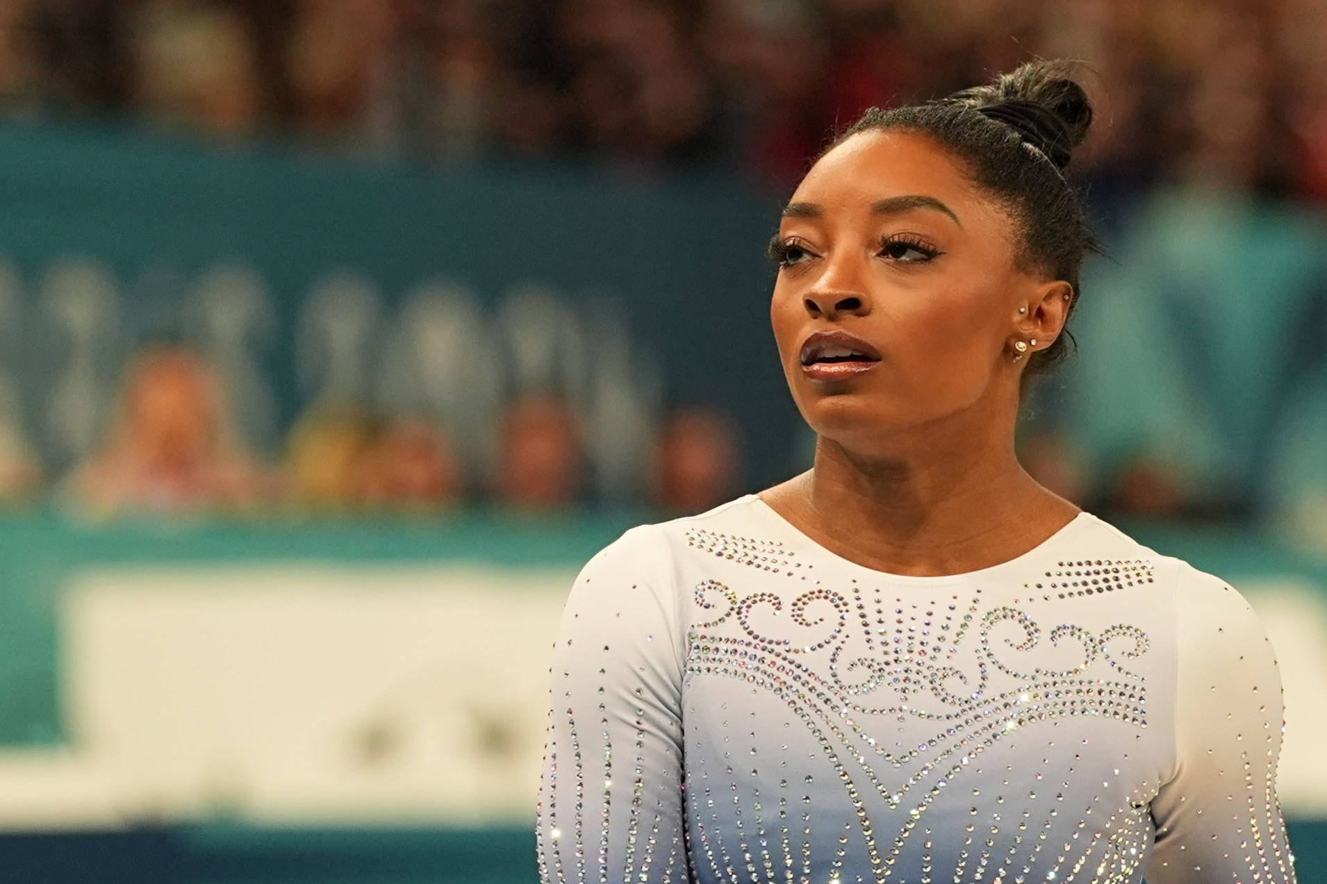 Simone Biles: Sie ist siebenfache Olympiasiegerin.