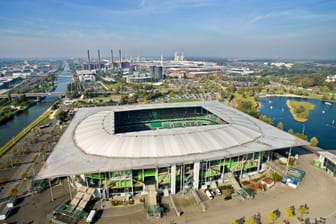 Die Volkswagen Arena in Wolfsburg