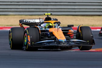 Lando Norris auf der Strecke in Austin: Der McLaren-Pilot fuhr Bestzeit.