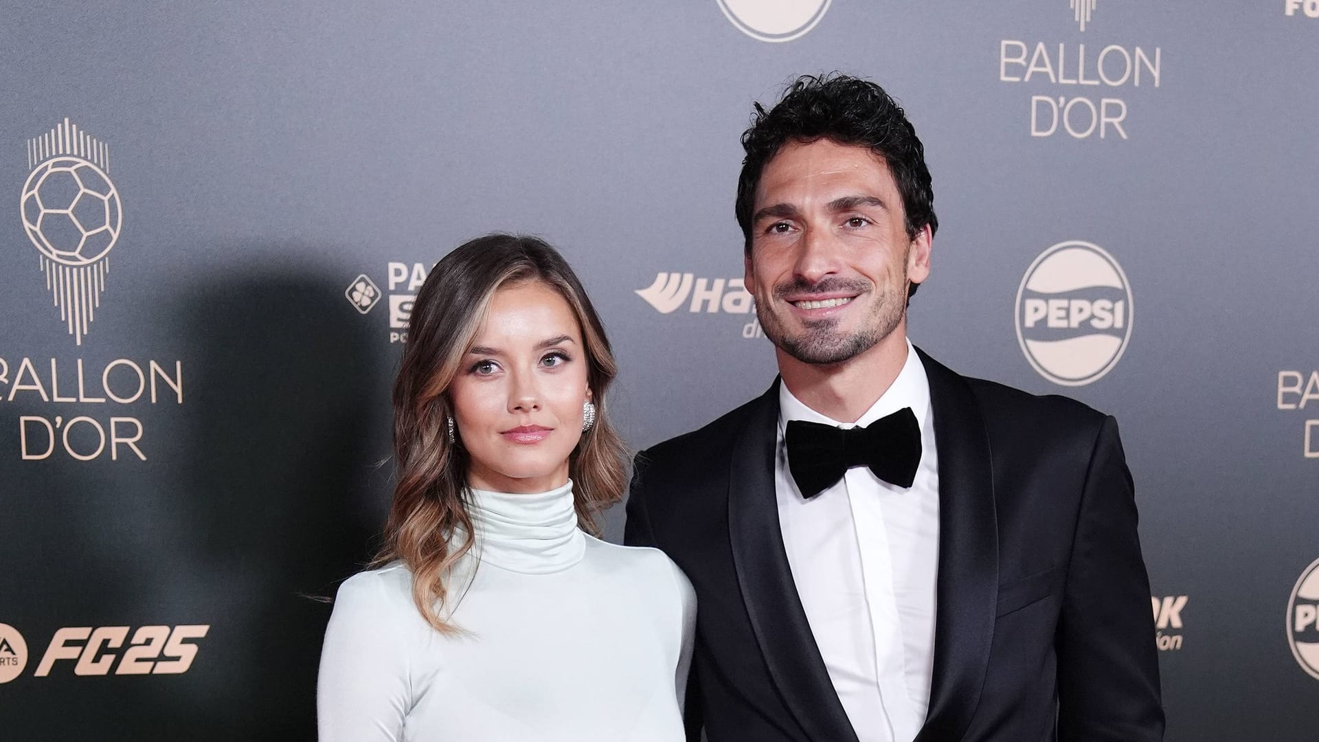 Mats Hummels und Nicola Cavanis beim Ballon d'Or.