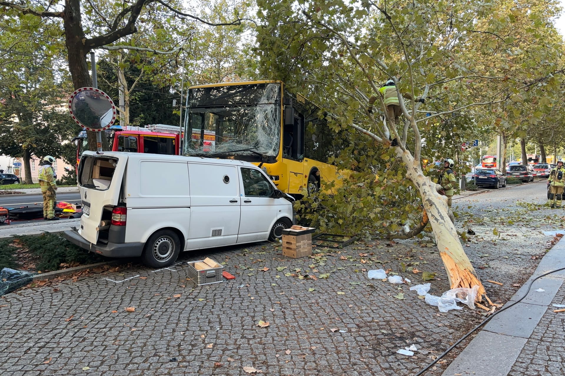 Busunfall in Dresden