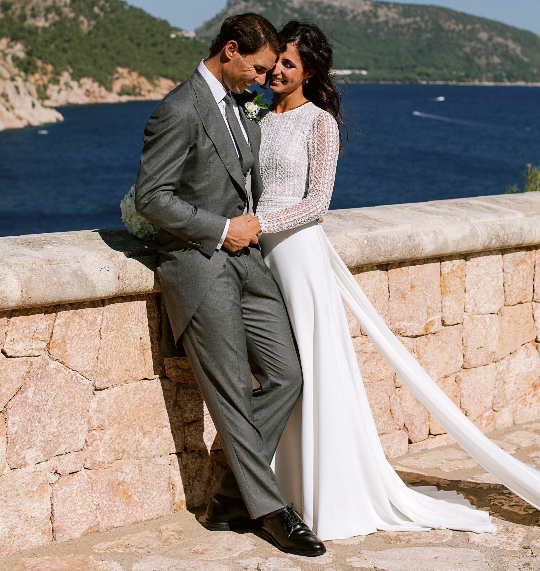 Rafael Nadal und seine Frau Maria Perelló bei ihrer Hochzeit.