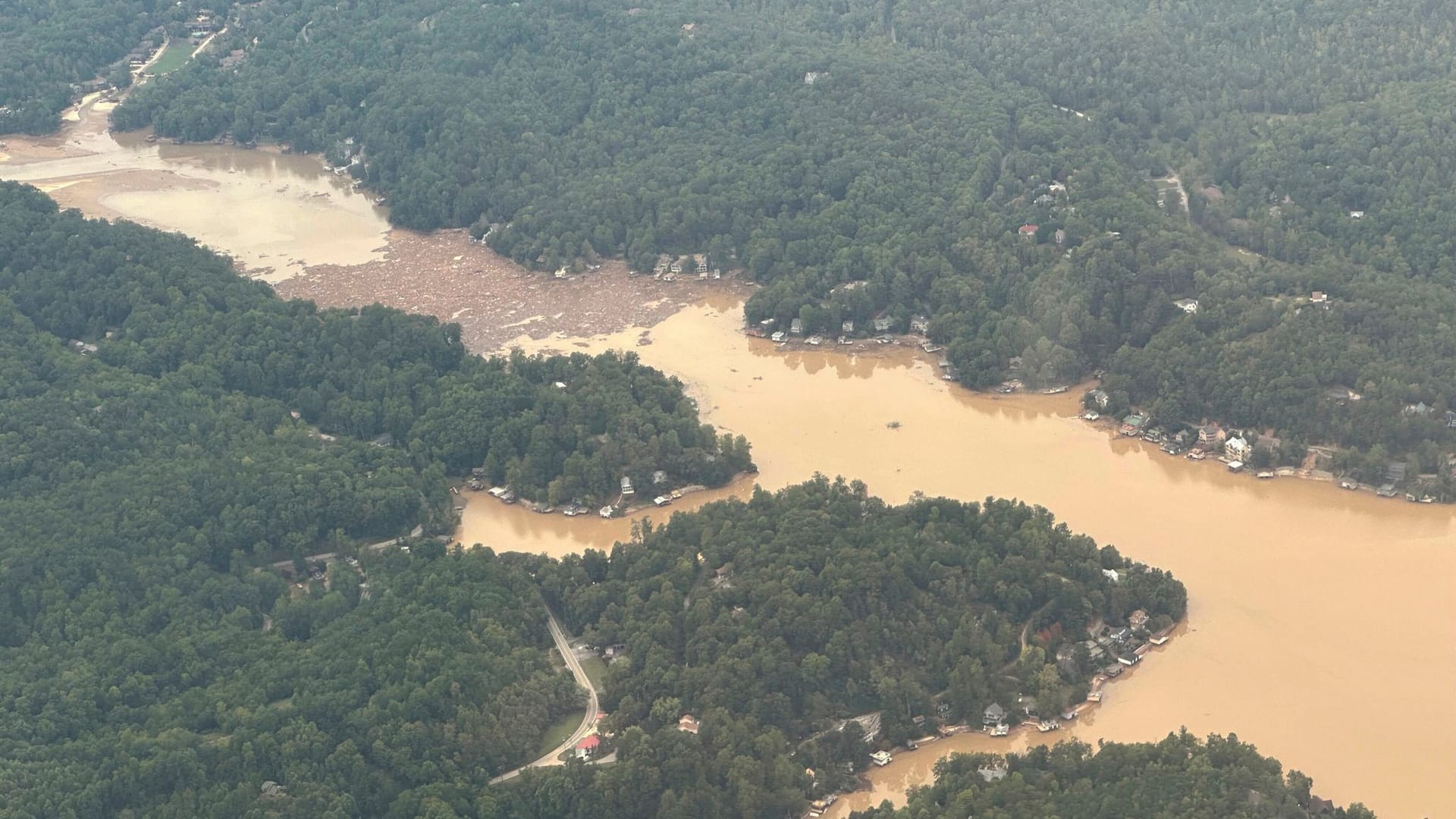 Nach Hurrikan Helene - North Carolina