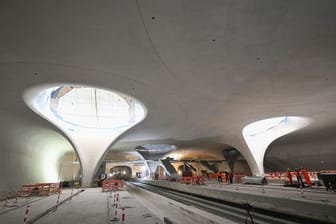 Fortschritt auf der Baustelle Stuttgart 21