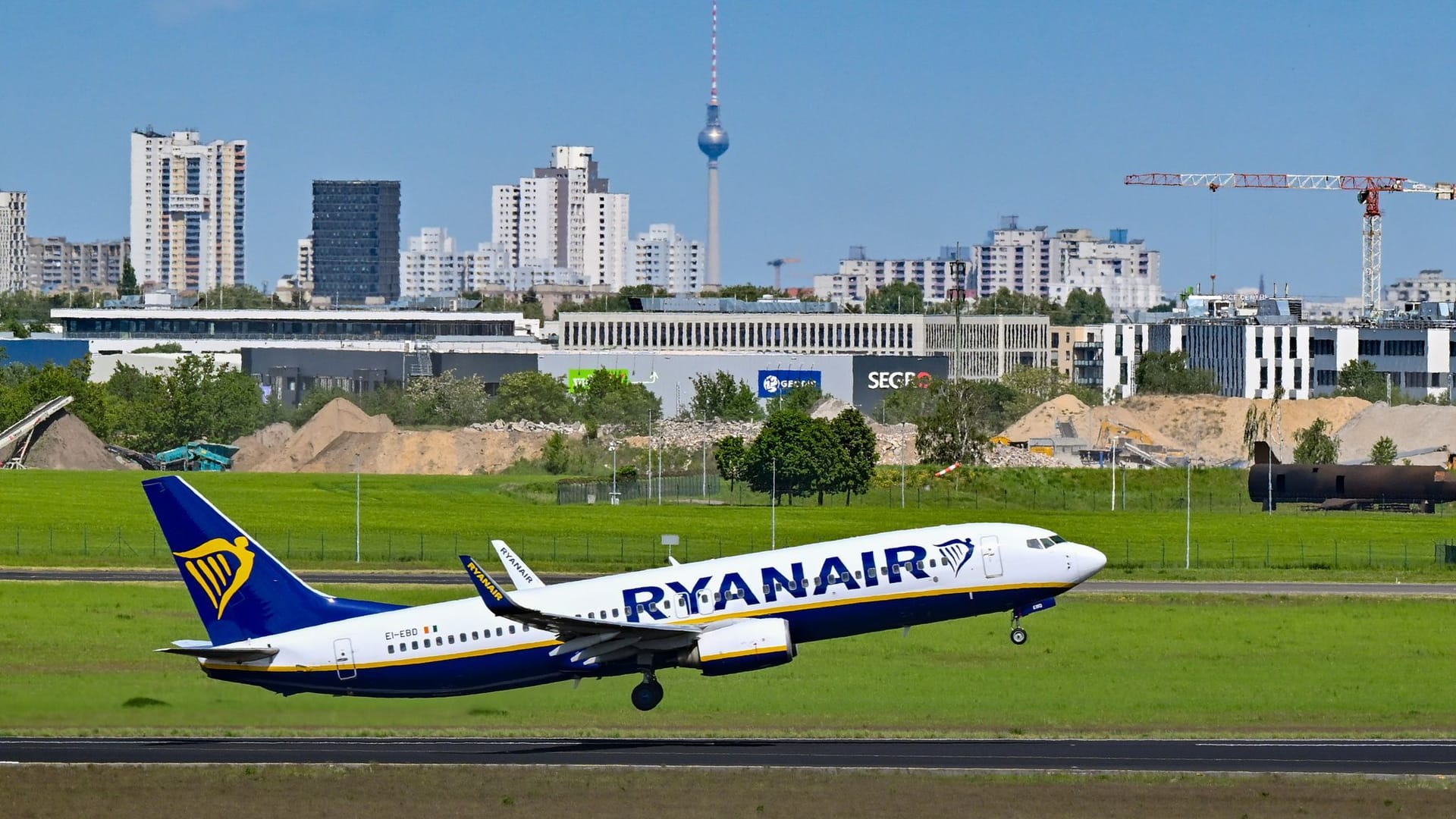 Abflug von Ryanair