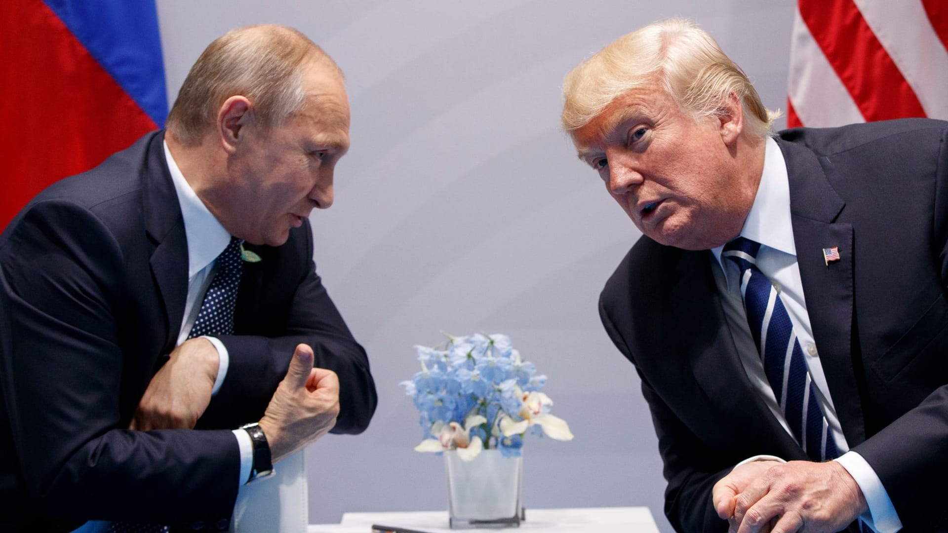 Donald Trump und Wladimir Putin beim G20-Gipfel in Hamburg