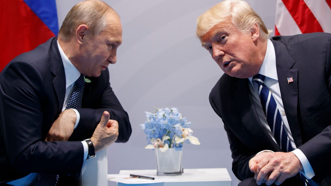 Donald Trump und Wladimir Putin beim G20-Gipfel in Hamburg