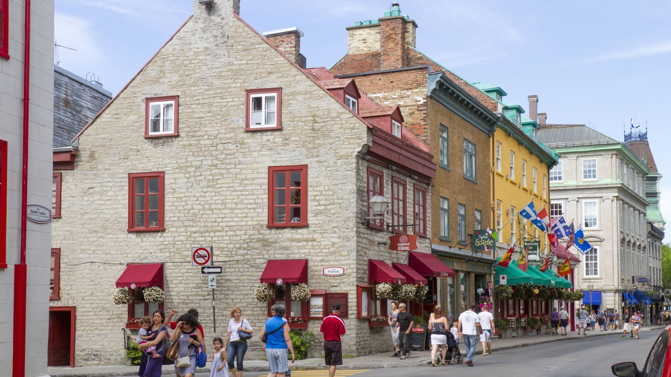 Die Altstadt in Québec in Kanada.