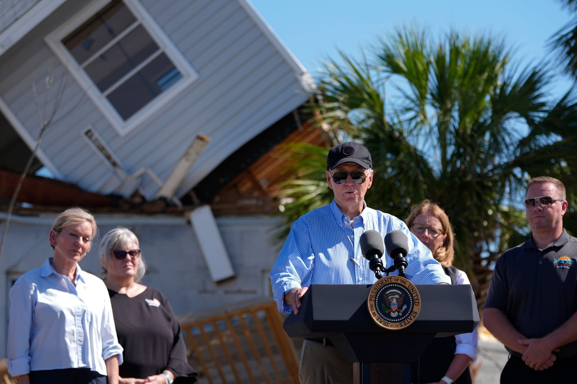 Hurrikan «Milton» - US-Präsident Biden in Florida