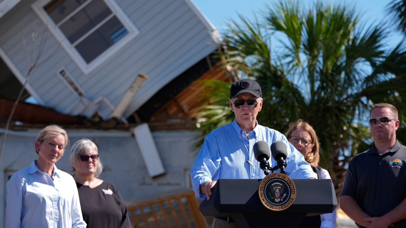 Hurrikan «Milton» - US-Präsident Biden in Florida