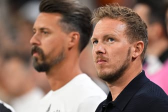 Julian Nagelsmann (r.): Der Bundestrainer steht vor den nächsten beiden Länderspielen.