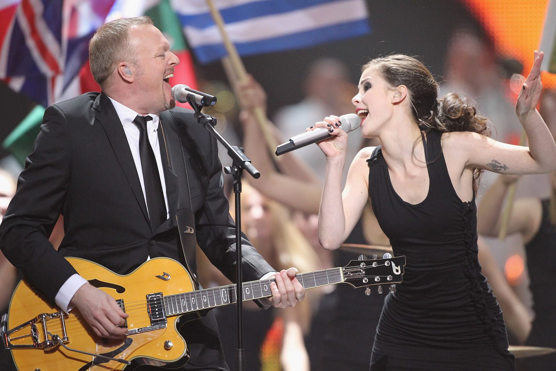 Stefan Raab und Lena Meyer-Landrut: Gemeinsam holten sie die ESC-Trophäe 2010 nach Deutschland.