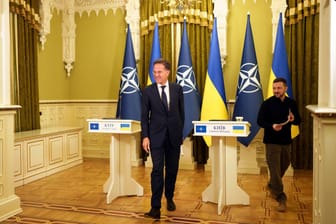 Neuer Nato-Generalsekretär Mark Rutte zu Besuch in Kiew